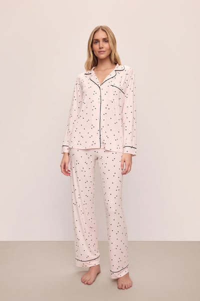 Eberjey Gisele Printed Hearts PJ Set