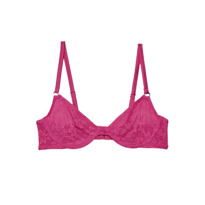 Fleur Du Mal Le Stretch Lace Demi Bra